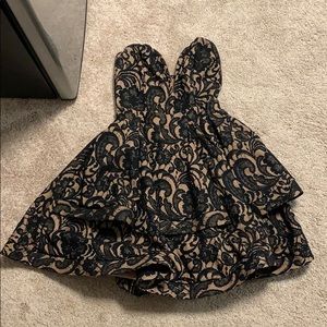 Black and nude dress